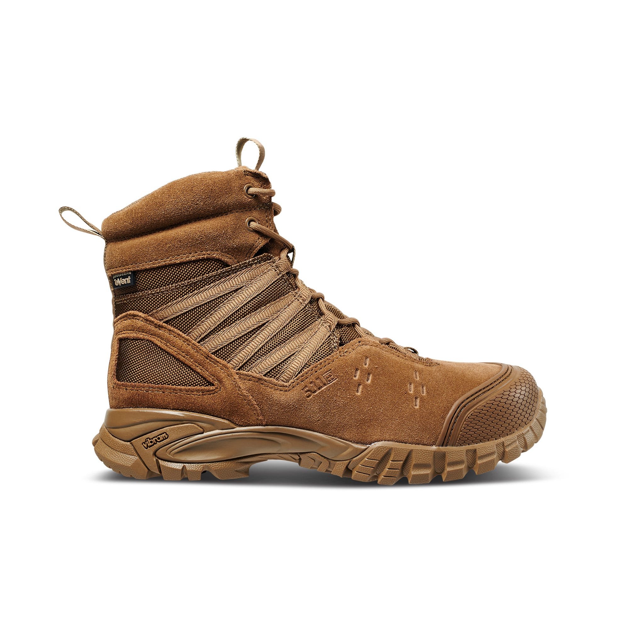 5.11 Work Gear Men's Union Waterproof 6-Inch Work Boots, Shock Absorbing Insole, Dark Coyote, 7 Wide, Style 12390